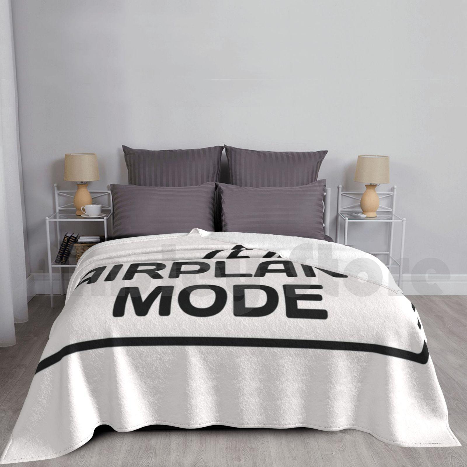 Airplane Mode Blanket Super Soft Warm Light Thin Vacation Airplane Fly Pilot Traveler Size: 75*100cm, Weight: 230 GSM