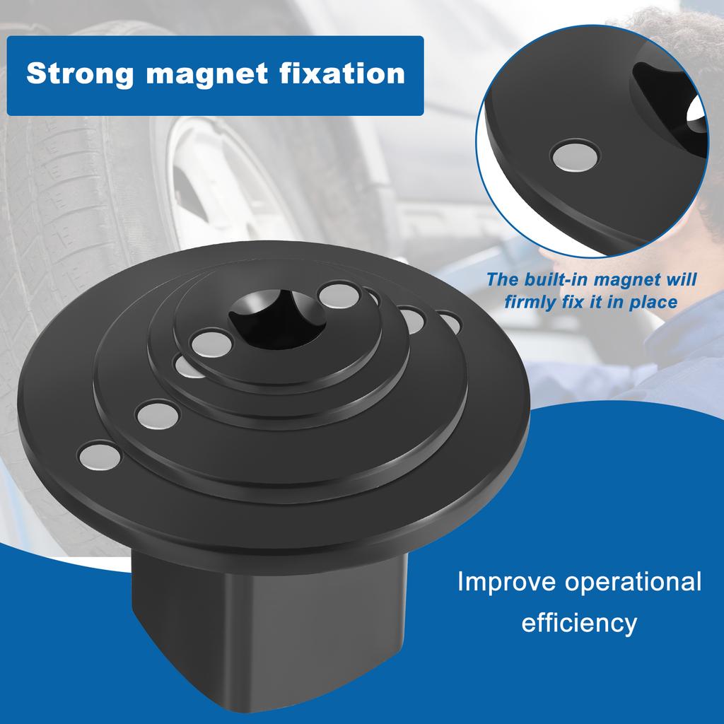 Low-Profile Impact Socket Adapter 1/4" to 3/8", 3/8" to 1/2", 1/2" to 3/4", 3/4" to1" Drive Ratchet Adapter 4 Pcs Socket Adapter