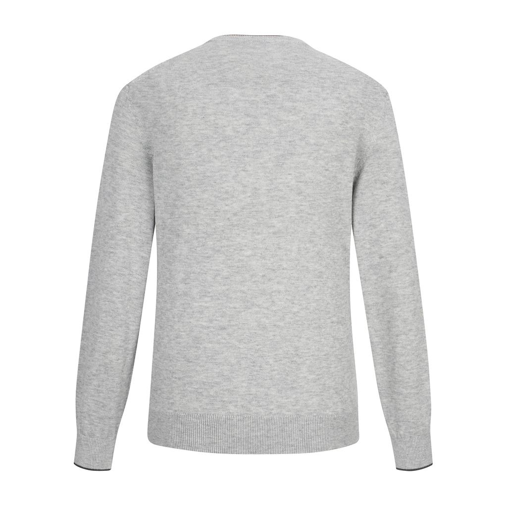 FERRAROMILANO Double Collar Round Sweater L/Grey (Amserd30132)