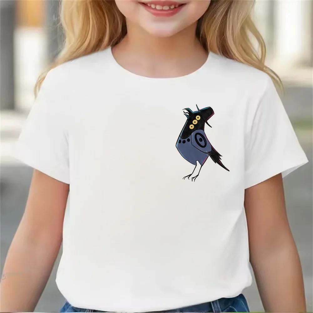Summer Hot Children Clothes Girl Boy KPop Demon Hunters Movie Print T Shirts Print Kids T-shirt Tops