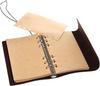 Vintage Pirate Ship Notebook Travel Diary Loose leaf Notepad A7 Brown