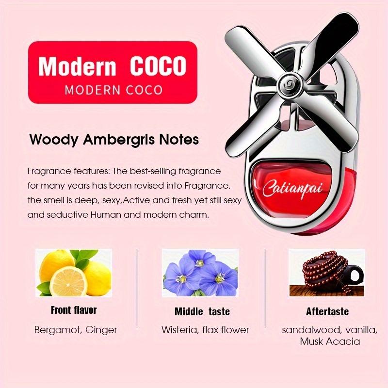 Car Air Freshener with Long-Lasting Perfume Fragrance Vent Clip-On Fan-Shaped Decorative Air Freshener