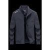 Spring New Men's Thin Outdoor Solid Color Stand-up Collar Jacket, Youth Large Size Casual Coat