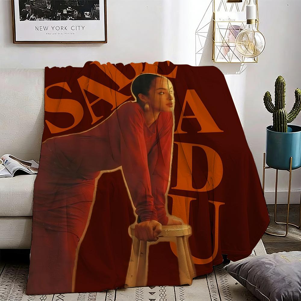 Singer sade band Throw Lightweight 240g Flannel Blanket Soft Skin-friendly for Summer Cooling 75X95CM