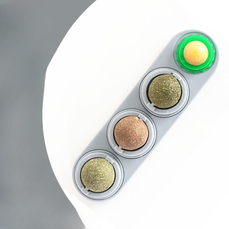 

Шарики с кошачьей мятой для питомца, Вращающиеся шарики для кошки, Игрушки, Кошачьи лакомства, Леденцы, Игрушки для питомца кошки bagged серый