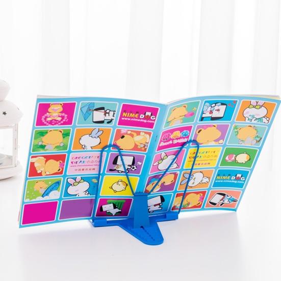 Multifunctional Reading Stand for Desk Adjustable Reading Rack with Page Holder Foldable Metal Base Non-Slip Tabs Neck Pain Relief Gift for Students