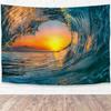 Prographx Tapestry Sunset Wave  Boho Wall Hanging Design Large Landscape for Living Room Bedroom Dorm