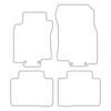 [Blm]Re053 Black - Set Of Velour Floor Mats Suitable For Renault Koleos Ii 2017- - Black Trim