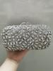 Rote Kristall Damen Abendtasche Geldbörsen WHTUOHENG Gestreifte Diamant Hochzeits-Handtaschen Luxuriöse Strass-Damen Party Dinner-Clutches