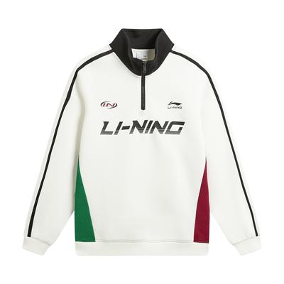Li-Ning Antibacterial Stand Collar Logo Sweatshirt Unisex Sweatshirt AWDW359-1