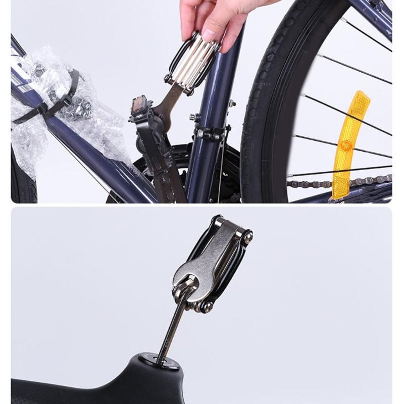 Mechanical Repair Equipment Improvement Tool Set Camping Maintenance Gears for Easy Carrying and Efficient Bike Fixes