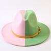 Popular European and American Classic Double-color Wide-brimmed Top Hat Men's and Women's Fashion OL Style Cowboy Hat Jazz Hat