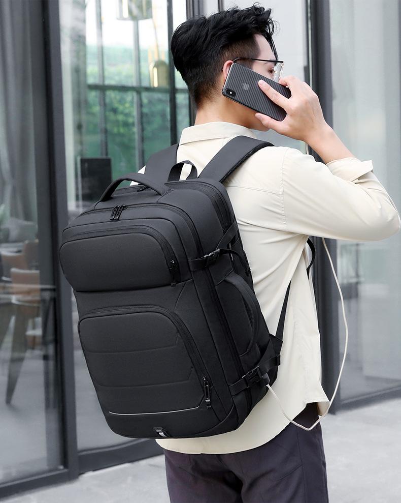 Men's Waterproof Multifunctional Computer and Travel Backpack - Large Capacity & Expandable Design