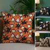Cute Spooky Halloween Pumpkin Pillow Case Sofa Living Room Bedroom Double-sided Printing Square Cushion Nap Time Cushion Cover