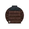 Fila Fusion Casual Color Block Loose Sports Stand Collar Down Jacket Winter Men Jacket Brown T11M145906F-DR