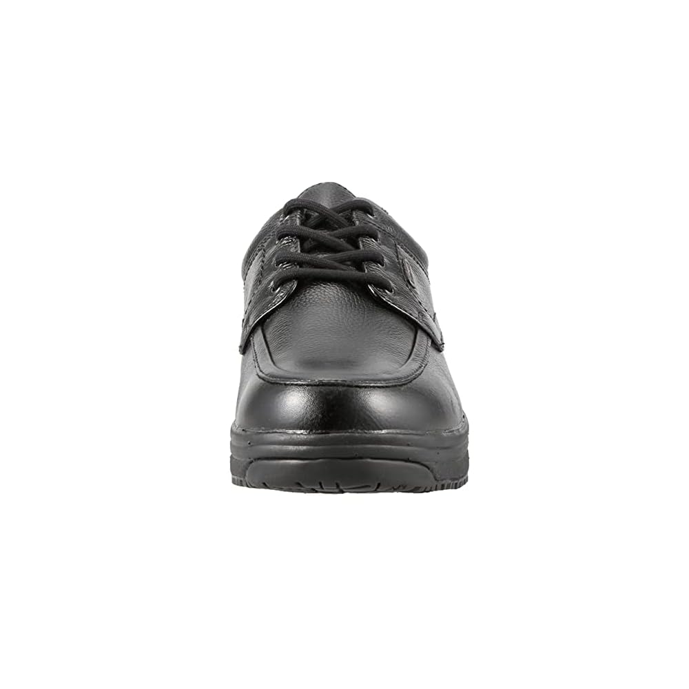HYDRO TECH HYDR 6301 Wide 4E Waterproof Genuine Leather Walking Shoes, U-tip Oxford, Black, Size
