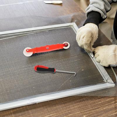 5-teiliges Professionelles Fensterverglasungswerkzeug-Set Fenstergitter-Austausch-Installationswerkzeug mit Griff für Heimwerkstatt Büro