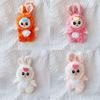 Standing Baby Three Plush Toy Keychain With Pp Cotton Filling For Girls And Teens