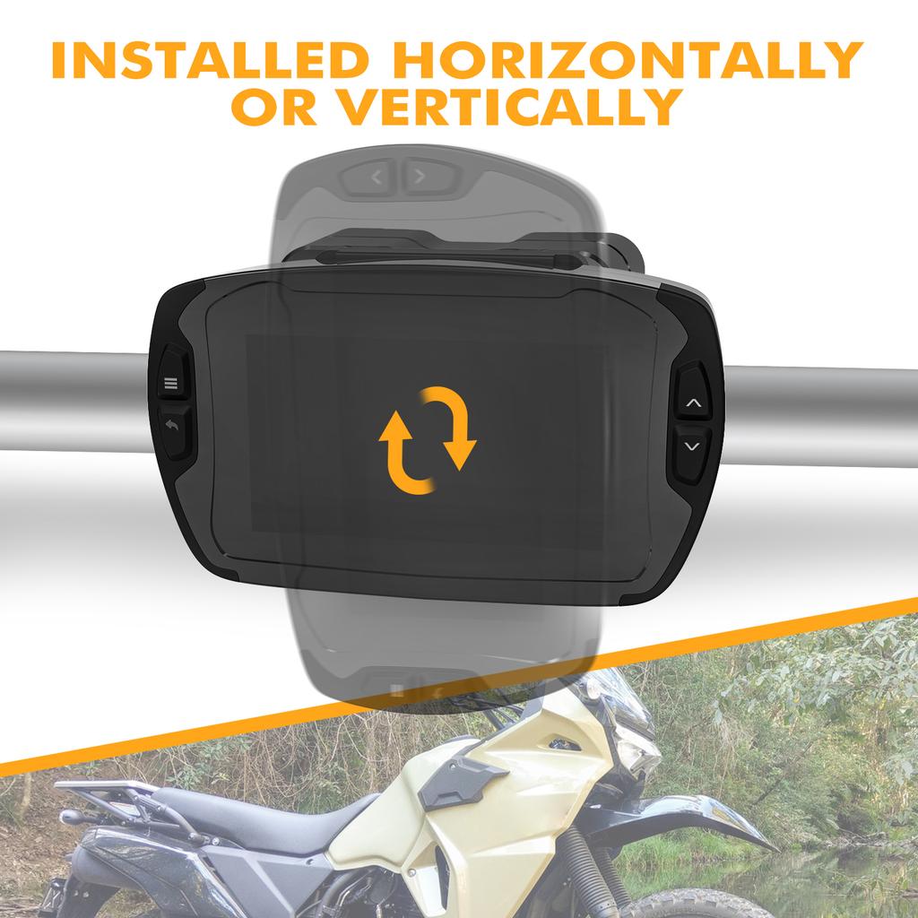 Motorcycle 14mm Bar Mobile Holder GPS Navigator Bracket AMPS Mount for Kawasaki KLR 650 KLR650 2022 2023