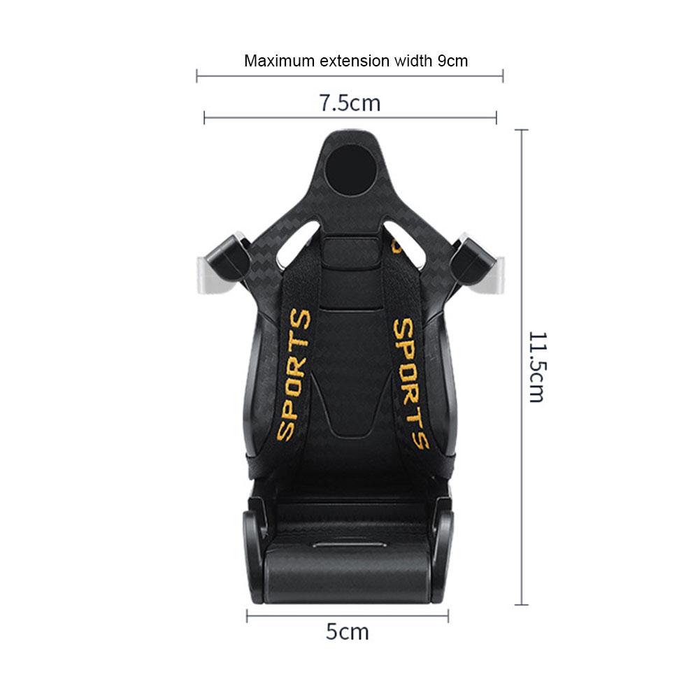 Držák do auta s přísavkou pro mobilní telefon, závodní sedadlo, držák do auta, držák na telefon s přísavkou pro iPhone