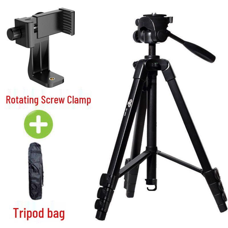 Aluminum Alloy DSLR Camera & Phone Tripod for Selfies, Videos, Photography, and Live Streaming.