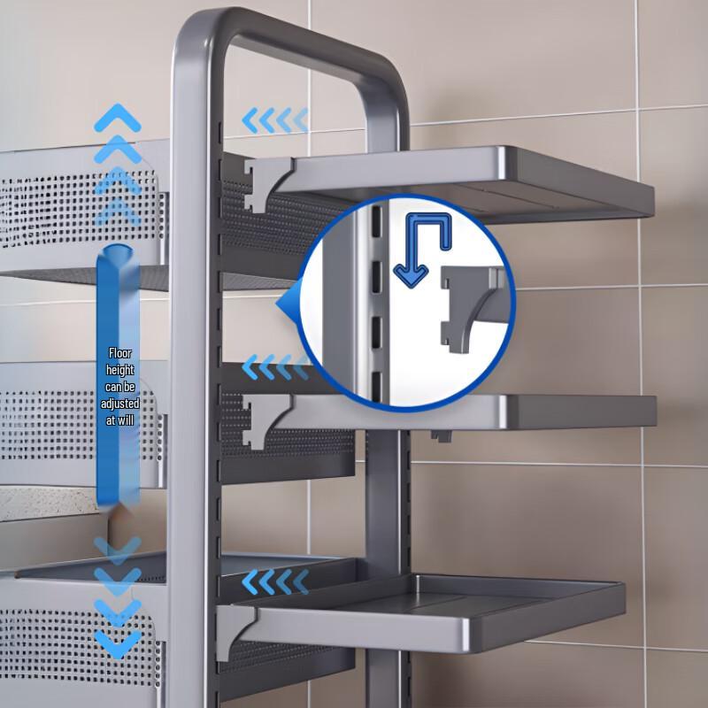 Beifu Modern 5-Tier Carbon Steel Kitchen Storage Rack