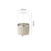360 Degree Rotating Makeup Brush Holder Large Capacity Diamond Pattern For Vanity Desk Bathroom Cosmetics Storage