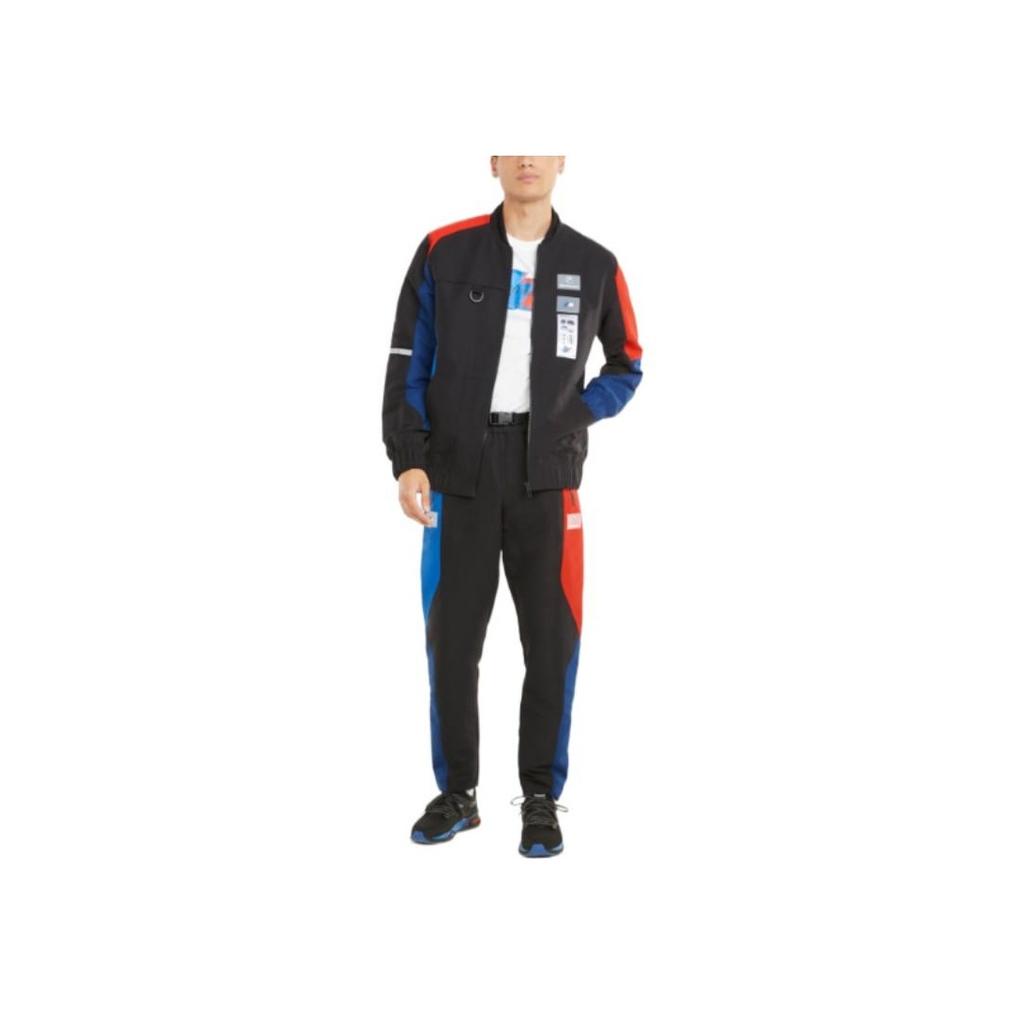Puma Bmw Collaboration Series Patchwork Logo Zip Jacket Men Jacket Black 531129-04