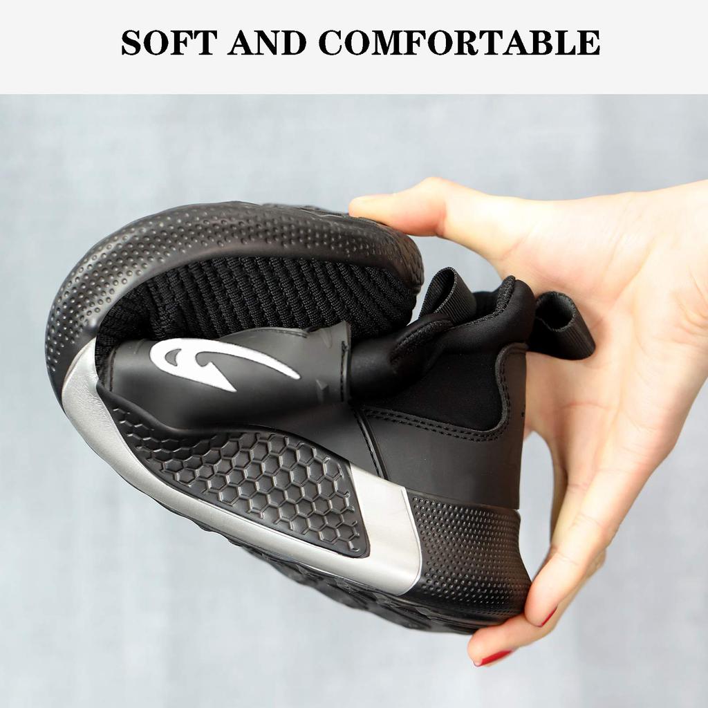 Steel Toe Anti-Puncture Men's Work Shoes Men's Safety Shoes Lightweight Slip Resistant Shoes Man Breathable Comfortabl Sneaker
