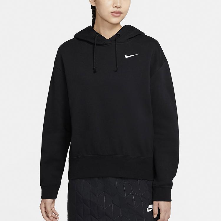 Nike Ropa Deportiva Casual Sudadera con Capucha de Forro Polar para Mujer Negro CZ2591-010