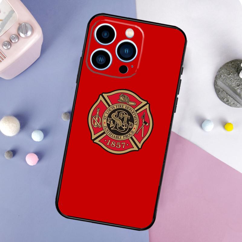 Firefighter Fire Department Fireman Funda For iPhone 16 15 11 12 13 14 Pro MAX X XS Max XR Plus 13 Mini Phone Case