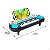 24 Keys Electronic Pianos Musical Learning Educational Toy with Piano Sheet Portable