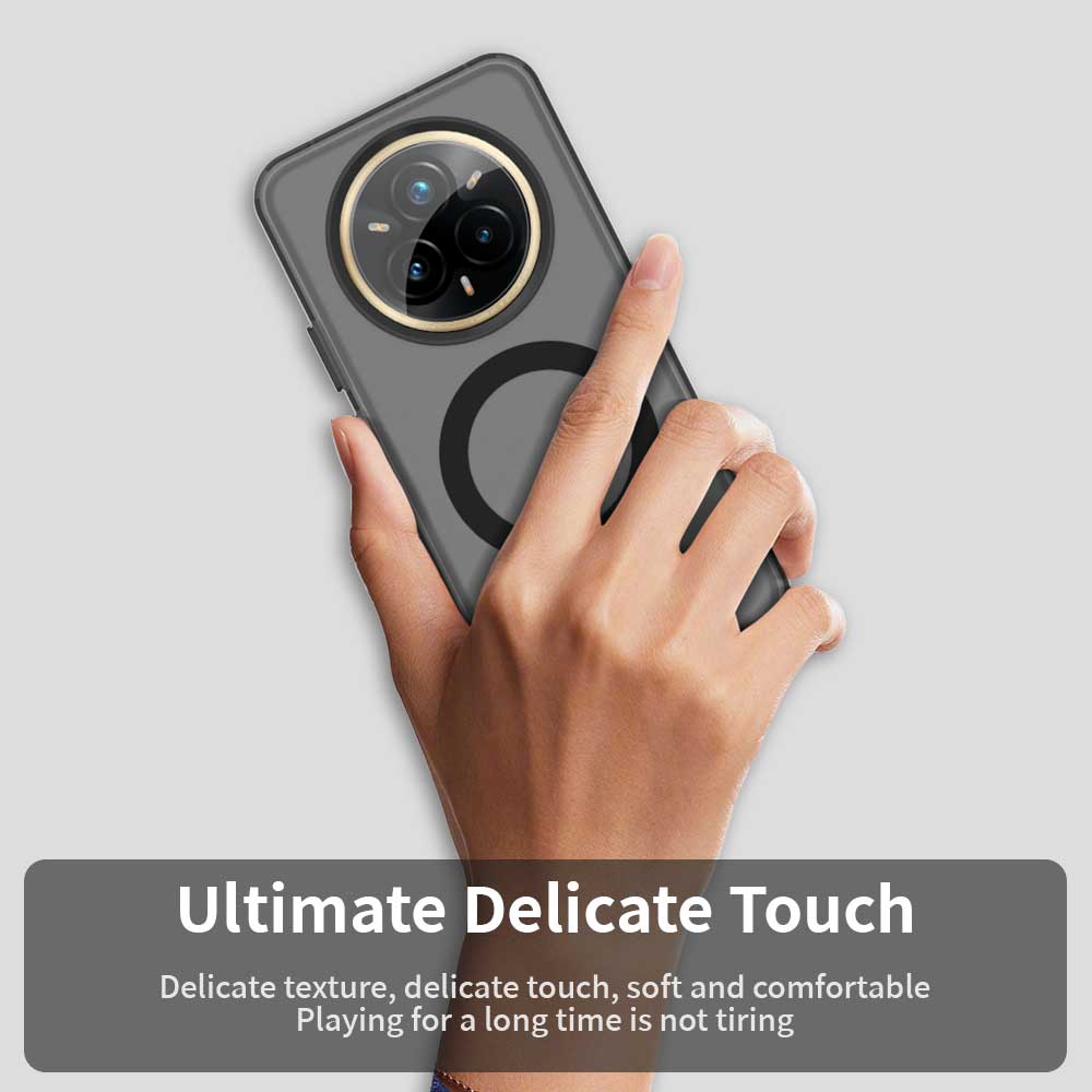 Magnetic Luxury Wireless Charge For Magsafe Case for OPPO Realme 14 Pro Plus Pro+ 5G Matte Translucent Candy Shockproof Cover