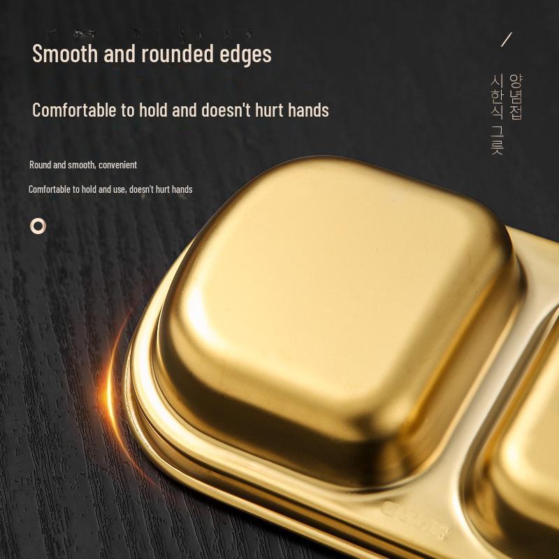 Runde Dip-Schale aus 304 Edelstahl für Koreanisches BBQ & Saucen