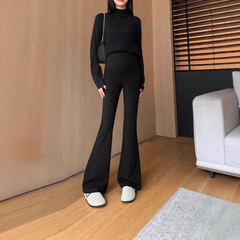 Maternity shark pants spring autumn and winter micro-pull yoga pants fleece thickened outer wear casual leggings horn maternity autumn wear