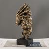 Abstract Art Sculpture Luxury Home Decor Silent Is Gold Statue for Living Room Office Wine Cabinet Entryway Tabletop Decoration 