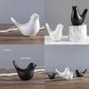 Modern Minimalist Ceramic Bird Decor With Abstract Design For Home And Gift Use