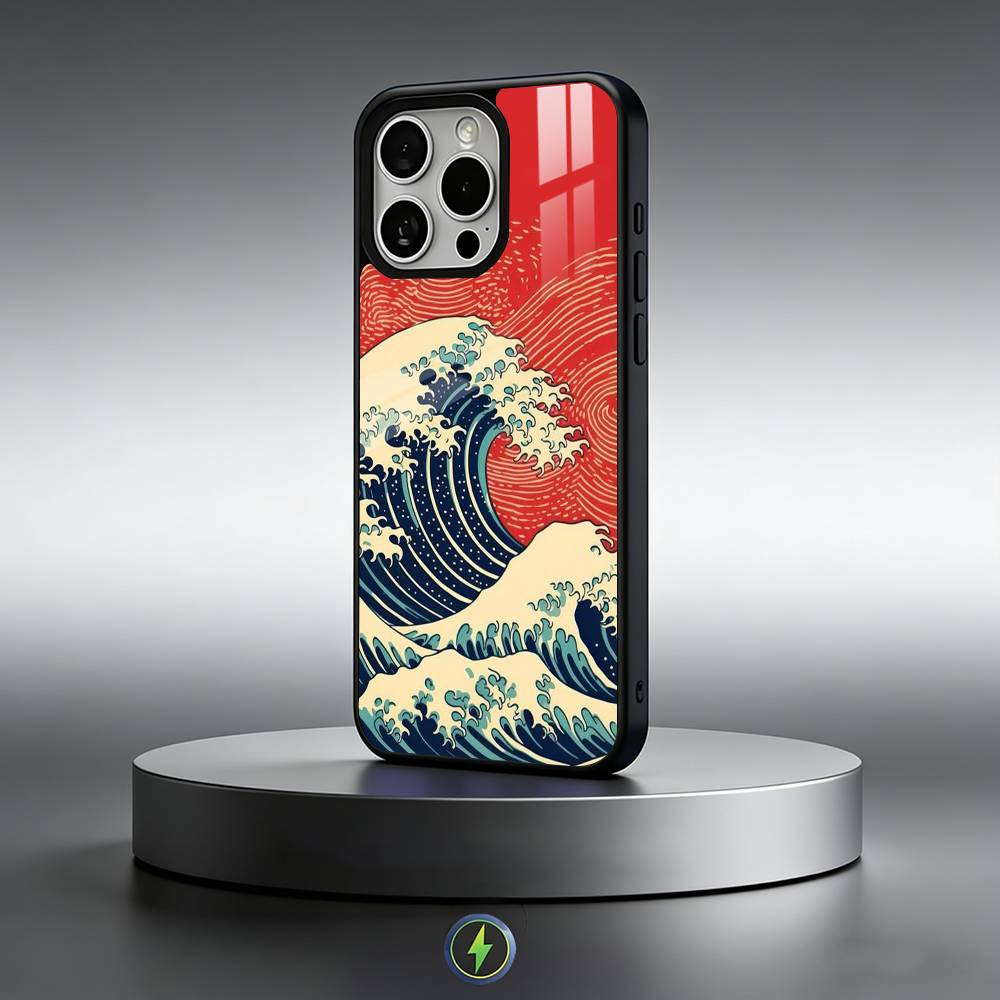 Japanese Ukiyo-e Ocean Waves  Phone Case For iPhone17,16,15,14,13,12,11 Plus,Pro Max Magnetic For Magsafe Wireless Charging