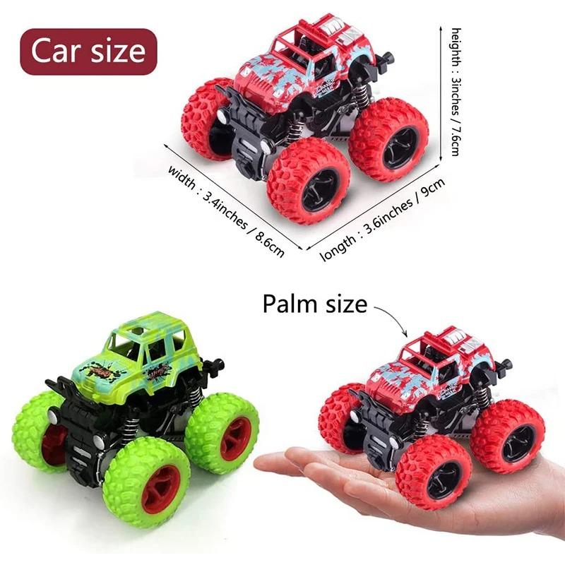 Toys Car Monster Truck Four-wheel Drive Vehicle Stunt Dump Car Inertia Car Toy Dinosaur Pull Back Children Toy Boy Girl Gift