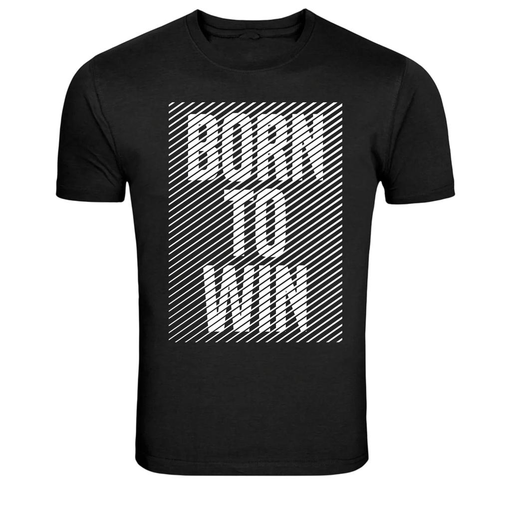 Born to Win Motivational Sports Typography Graphic T-Shirt