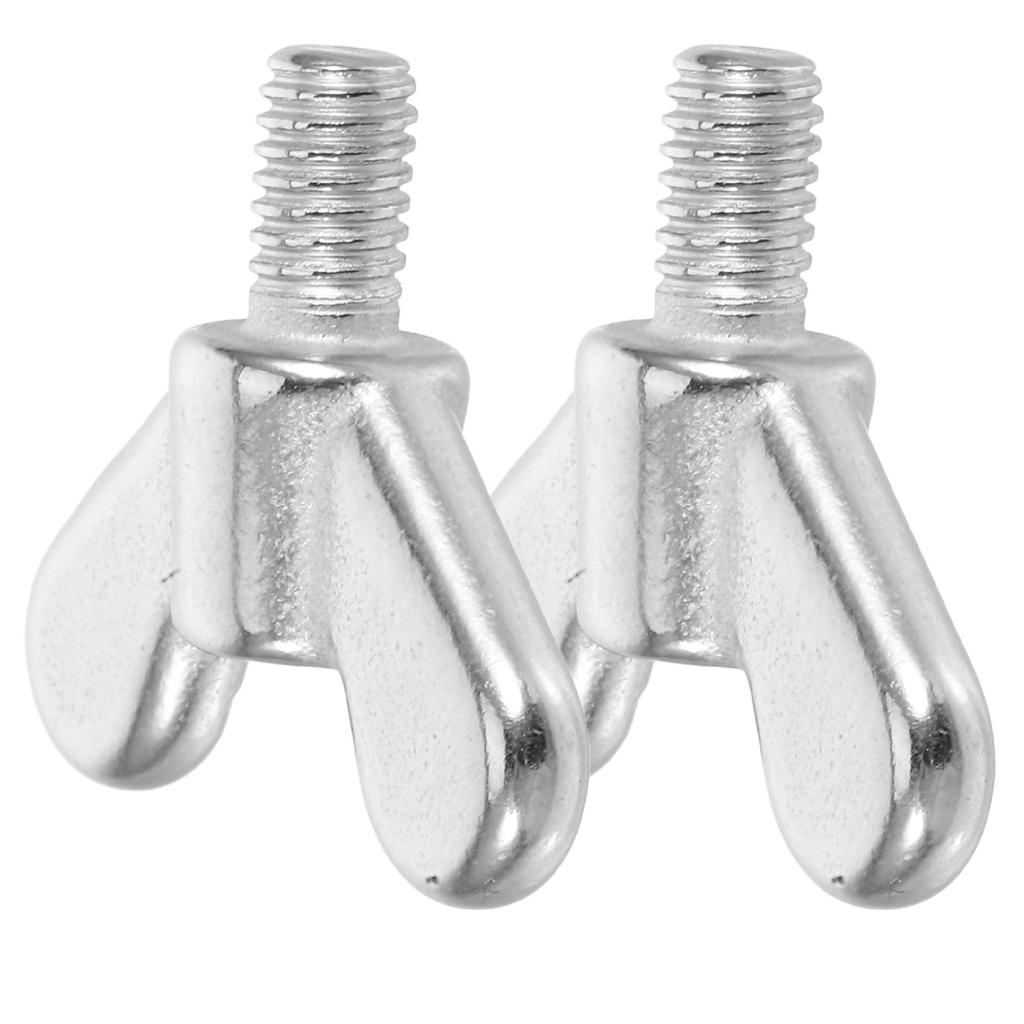 2Pcs Stainless Steel Butterfly Bolts Wing Nuts for Flagpole Mounting Hand Twist Screws Tool Free Installation Outdoor Indoor Use