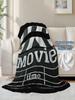 Movie Night Throw Blanket Soft Flannel for Couch Bed Home Decor for Movie Lovers Adults Kids x Inches