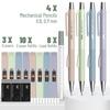 Mr. Pen Pastel Mechanical Pencil Set – 4-Pack, 0.5mm & 0.7mm, Fast-Click Aesthetic Cute Writing Pencils for Students & Office Supplies