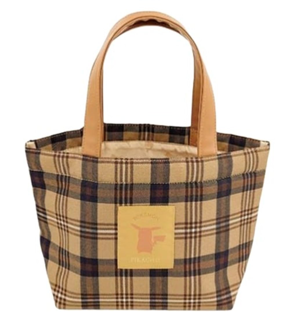 

Marimo Craft Check Series Tote Check W300 x H210 x Pokémon Bag, Pattern, Pikachu, D110mm, PKM-877