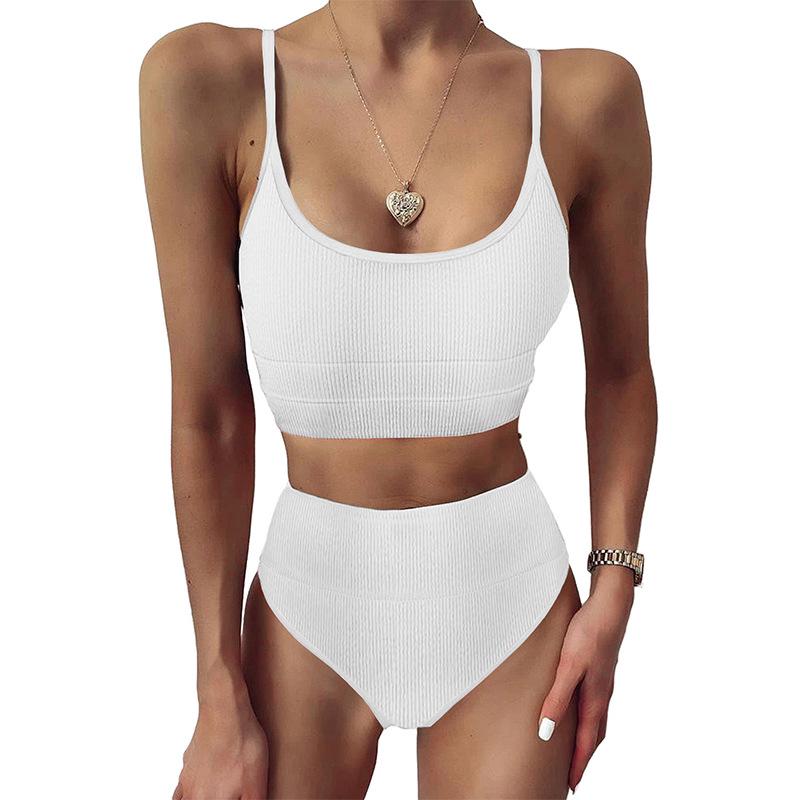 

Европейский и американский цветной блок халтер русалка бикини - Сексуальный раздельный дизайн для женщин XL