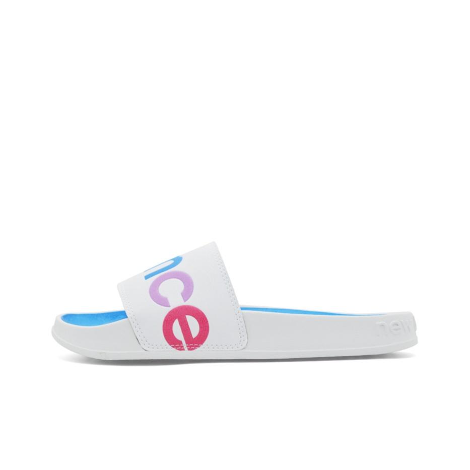 New Balance NB 200 Sandali Comodi Versatili a Scorrimento Calzature Donna Bianco Blu SWF200A1