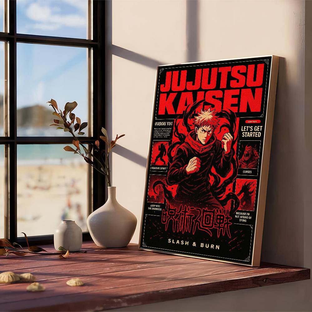 Anime J-Jujutsu K-Kaisen Good Quality Prints and Posters Waterproof Paper Sticker Coffee House Bar Posters Wall Stickers