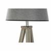 Lampadaire - Naturel Gris Marron - 40 x 40 x 154 cm - Bois Massif - 1 Ampoule - Intérieur