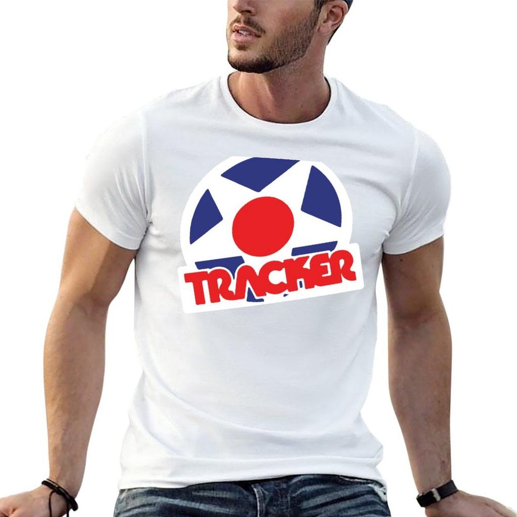 Tracker Trucks Vintage Logo Tshirt Trendy Casual Short Sleeve Shirt