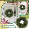Christmas Kitchen Cabinet Wreaths With Plaid Bow Ribbon Hanging Cabinet Doors Wreaths Decorative For Kitchen Window Outdoor Indoor Holiday Decor